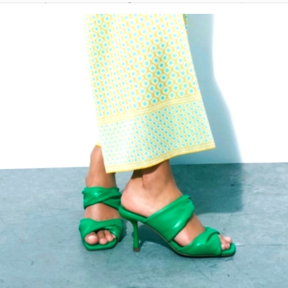 Green Zara Heels